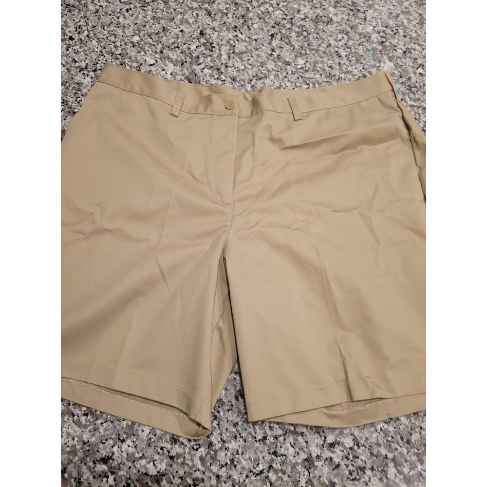 Edwards 8435-005 Boys Khaki Tuff-Tested Flat Front Chino Work Shorts Size 20 Tan